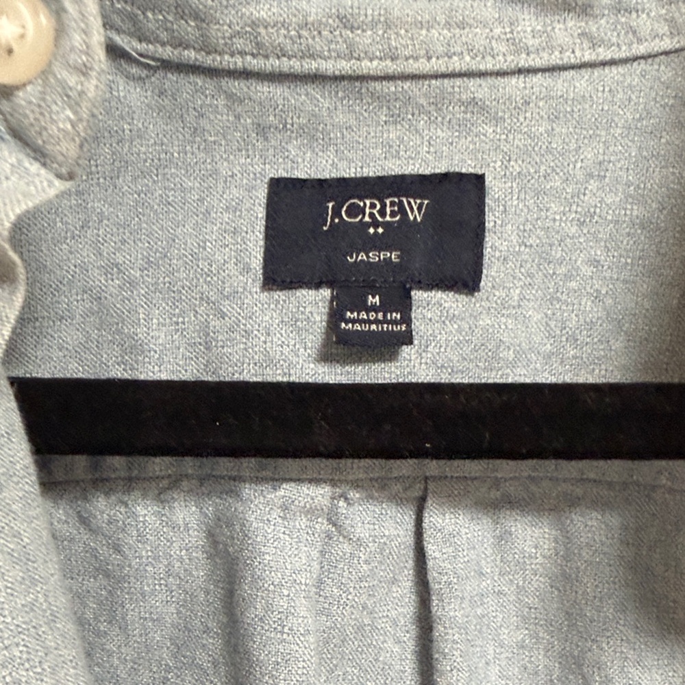 J Crew Men's Blue Button-Down Shirt - Picture 2 of 3